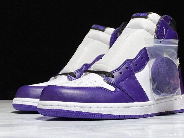 Chep Onekick Jordan Court Air High 1 OG Purple 555088-500 0629